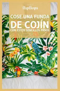 como coser una funda de cojin con la máquina de coser por Living in Flipflops