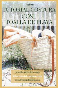 tutorial de costura como coser una toalla de playa