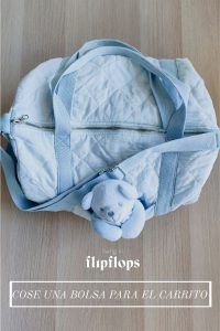 aprende a coser una bolsa para el carrito de bebé con living in flipflops