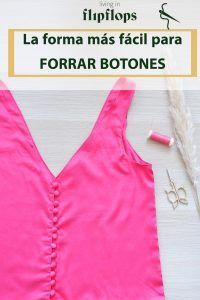como forrar botones de forma fácil y rápida
